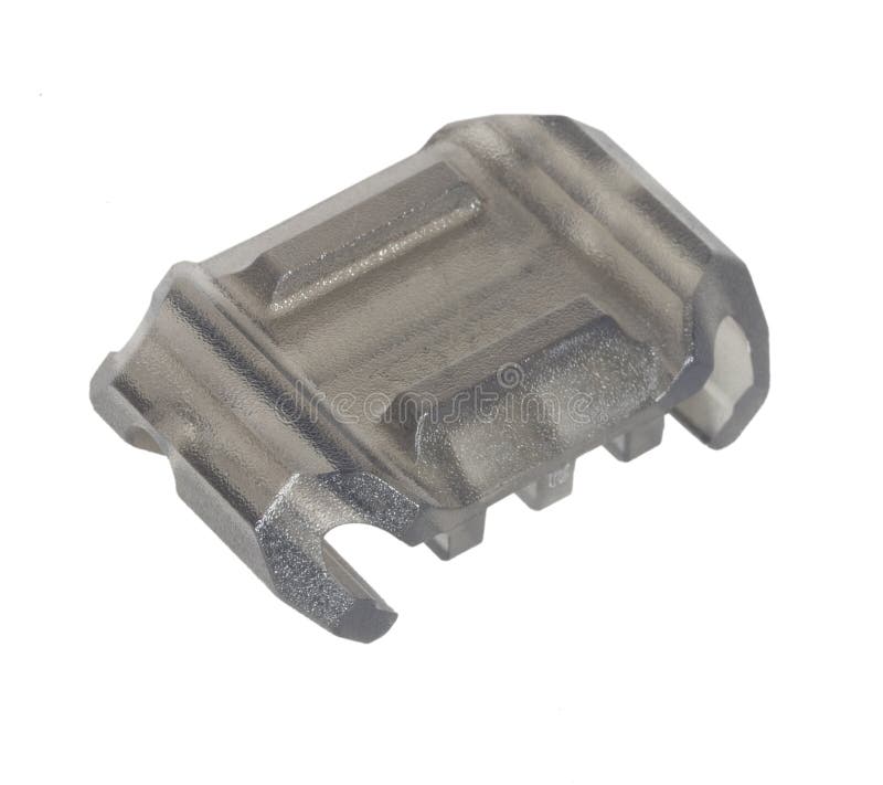 Cable Management Cover for an AR15 Stock Photo Image of grooved