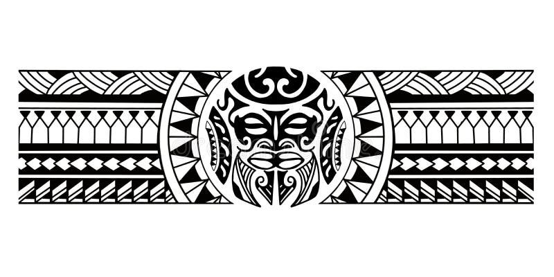 Polynesian Border Tattoo Design. Stock Vector - Illustration of element ...