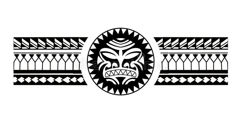 Polynesian Border Tattoo Design. Pattern Aboriginal Samoan Editorial Stock  Image - Illustration of design, graphic: 254527899