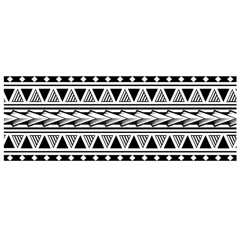 Polynesian Tribal Tattoo Designs Polynesian Armband Make A Stencil Forearm Tattoo Design Border Stock Vector Illustration Of Background Sleeve