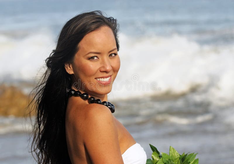 Polynesisch Meisje stock afbeelding. Image of portret - 9800285