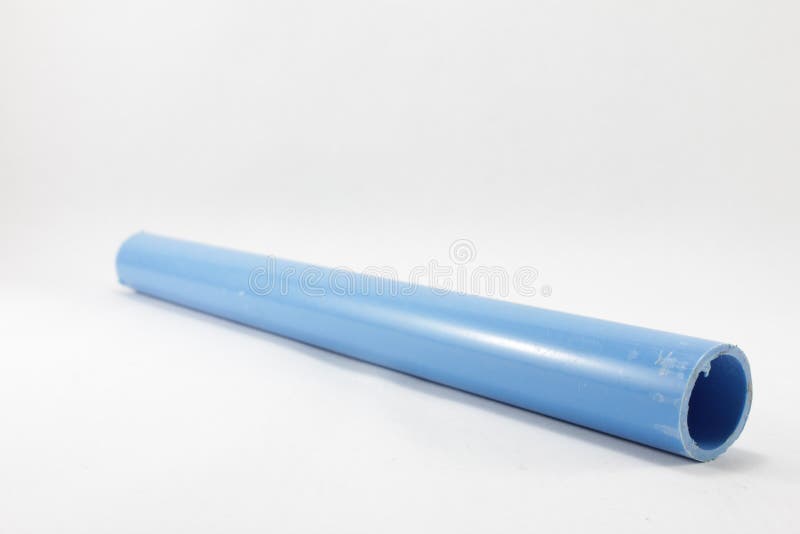 Polyvinyl Chloride,Blue Plastic Water Pipe Stock Photo Image of