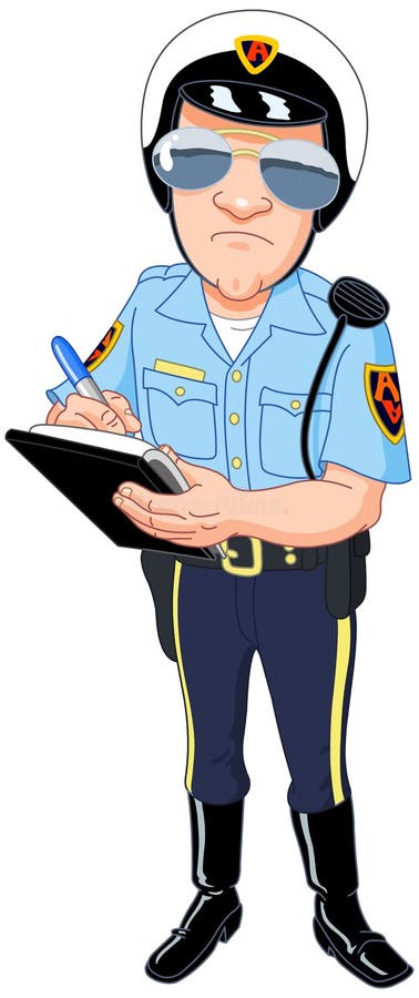 Polícia ilustração royalty free Polícia ilustração royalty free