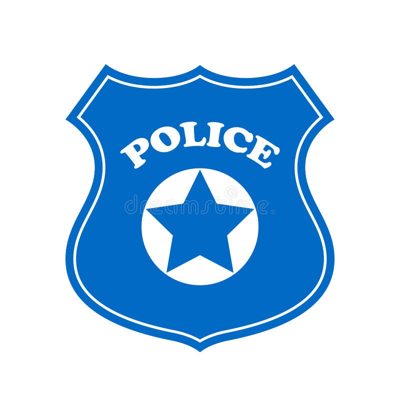 A polícia vector o sinal ilustração do vetor