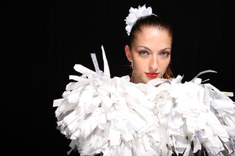 Pom pom girl stock images