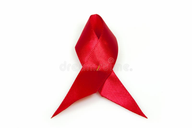 Czerwona Wstążka – świadomość AIDS zdjęcia stock
