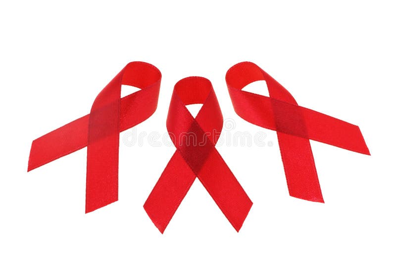 Wstążki świadomości AIDS obraz royalty free