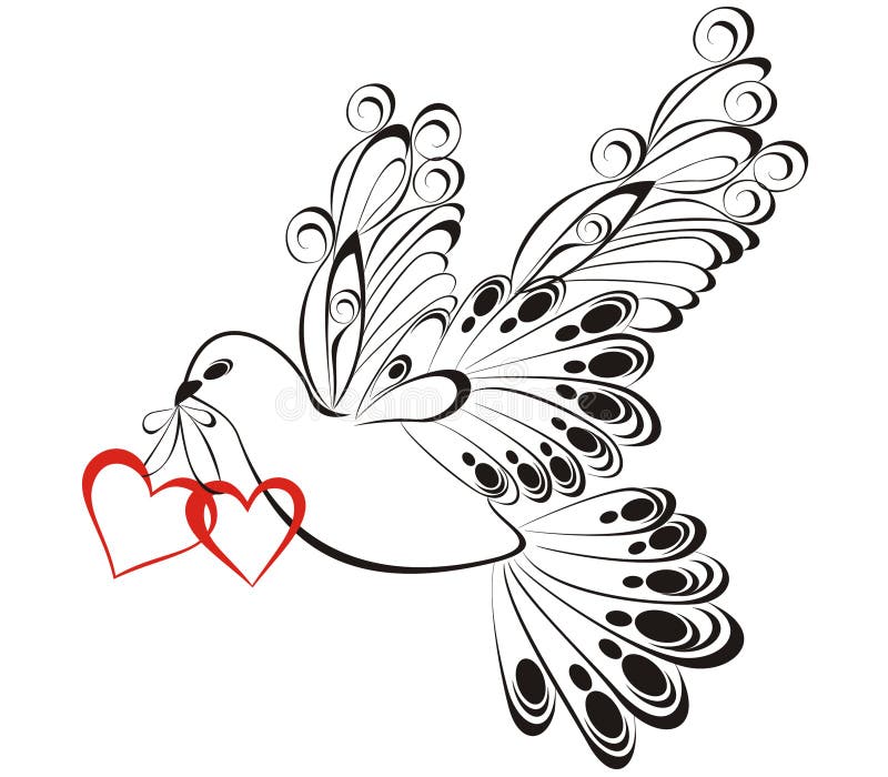 Desenho de Pomba do amor pintado e colorido por Francarol o dia 17 de Julho  do 2015
