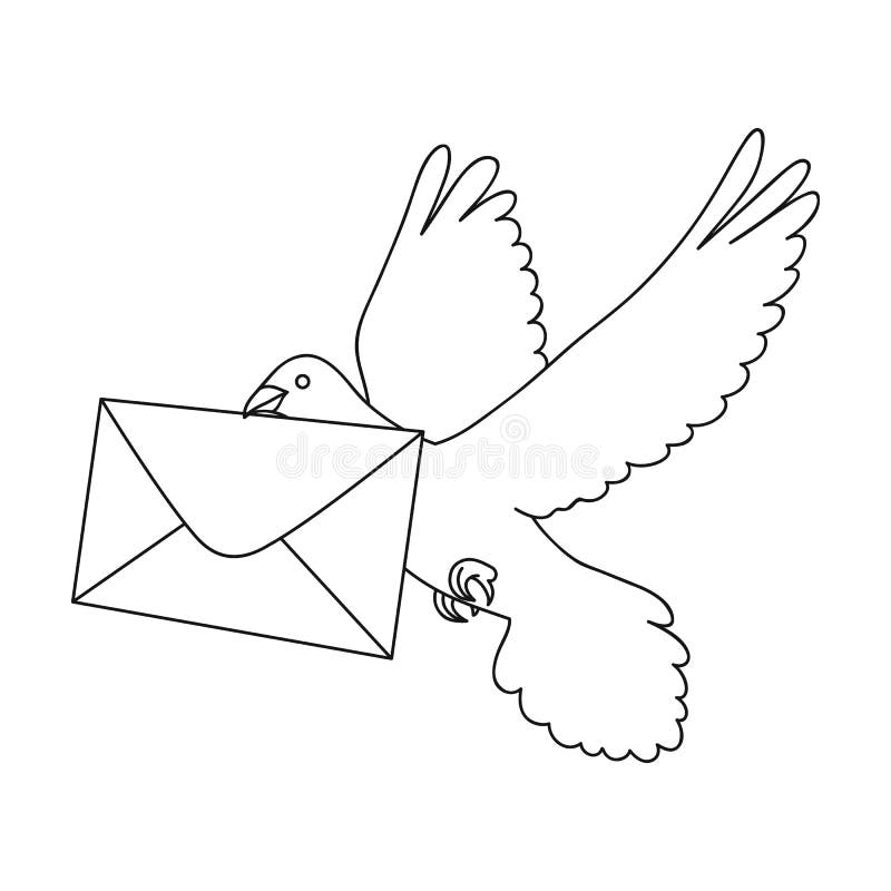 Pombo do cargo O único ícone do correio e do carteiro no esboço denomina a Web da ilustração do estoque do símbolo do vetor ilustração stock Pombo do cargo O único ícone do correio e do carteiro no esboço denomina a Web da ilustração do estoque do símbolo do vetor ilustração stock