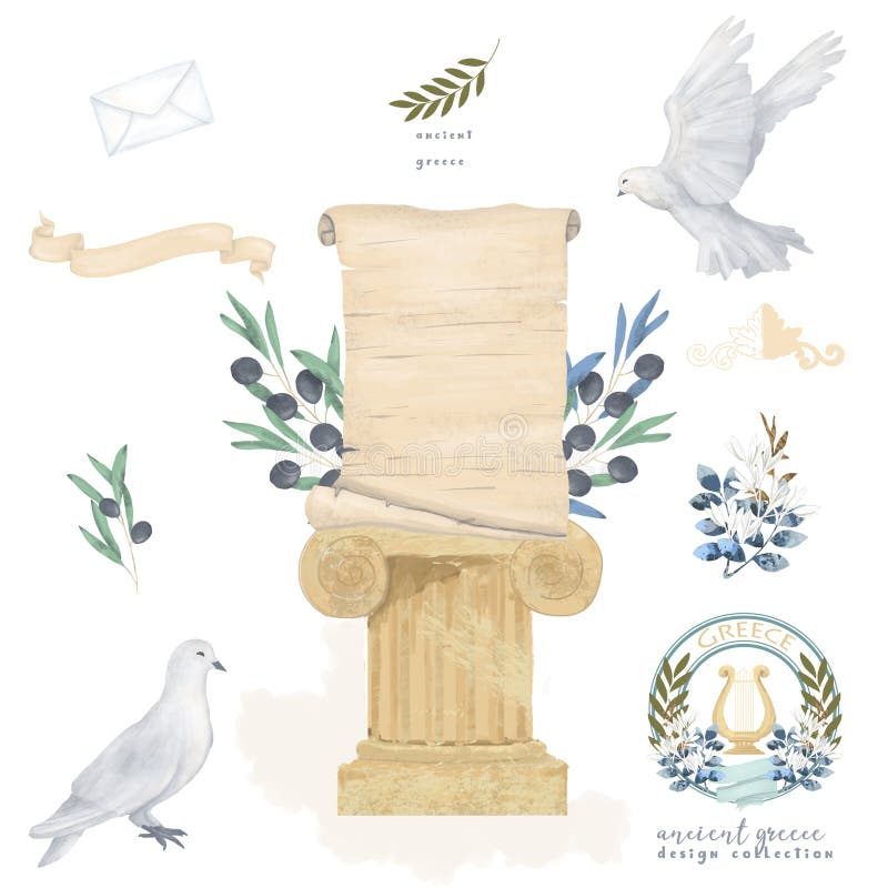 Pombo e pomba antiga verde-oliva da paz da mosca do pássaro da aquarela do desenho do papel do vintage do grupo do cargo para a i ilustração stock Pombo e pomba antiga verde-oliva da paz da mosca do pássaro da aquarela do desenho do papel do vintage do grupo do cargo para a i ilustração stock