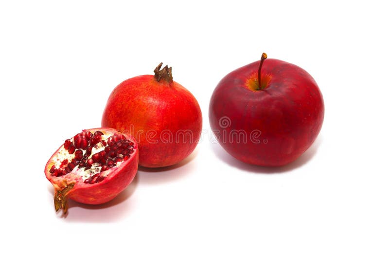 Pomegranate and apple