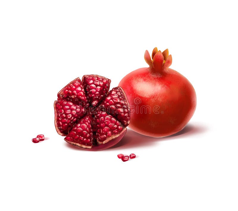 Pomegranate with seeds stock photography Pomegranate with seeds stock photography