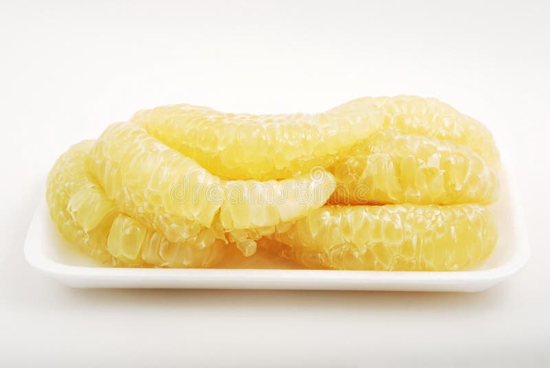 Pomelo Citrus Isolated on White Stock Image Image of macro, diet