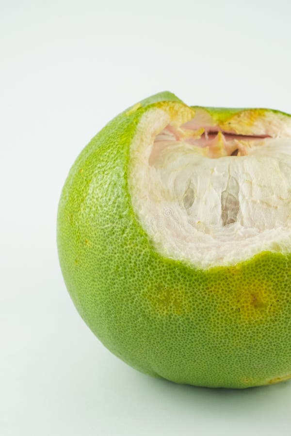 Pomelo Fruit on White Background. Large Oranges in Indonesia are Known