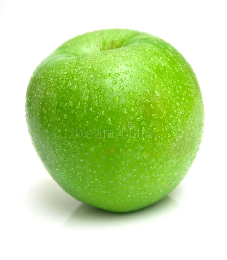 Pomme juteuse et humide photographie stock libre de droits