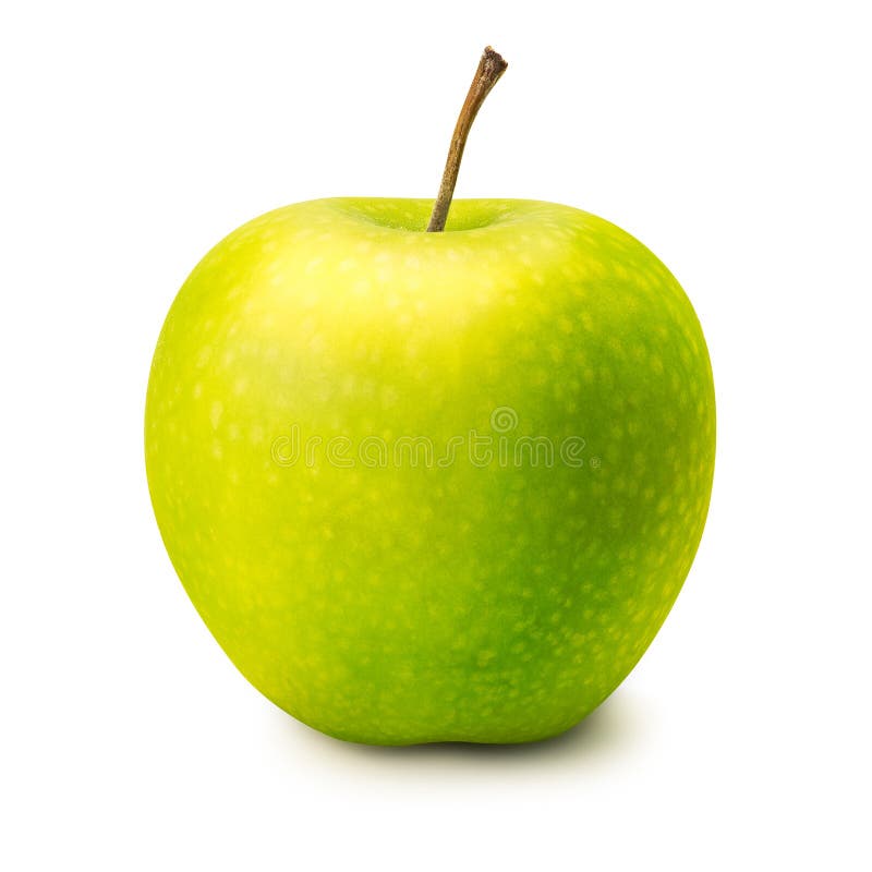 Pomme verte d'isolement images libres de droits Pomme verte d'isolement images libres de droits