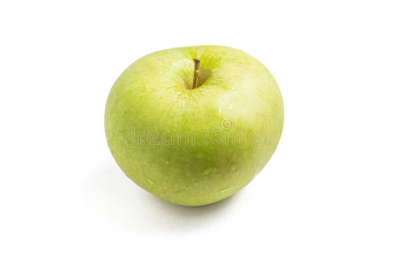 Download Pomme verte humide image stock. Image du fruit, frais - 77162035