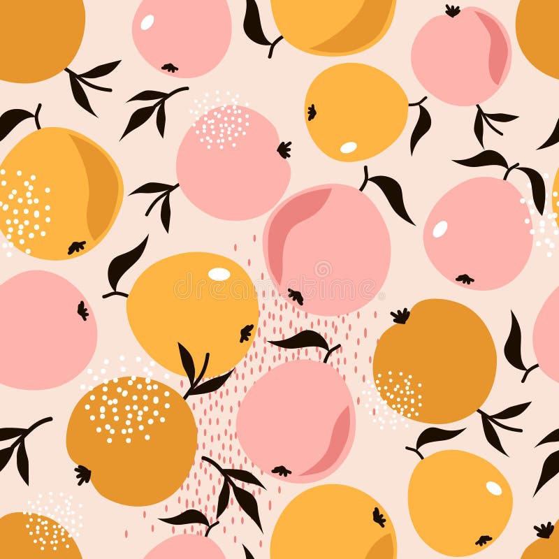Pommes et feuilles, modèle sans couture coloré illustration libre de droits Pommes et feuilles, modèle sans couture coloré illustration libre de droits