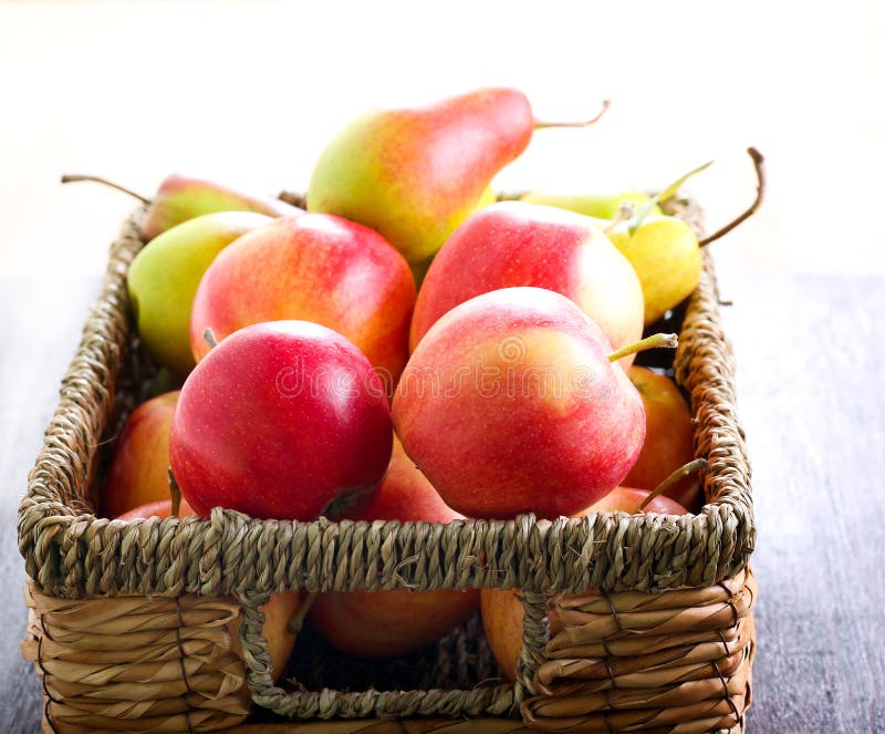Pommes et poires images stock Pommes et poires images stock