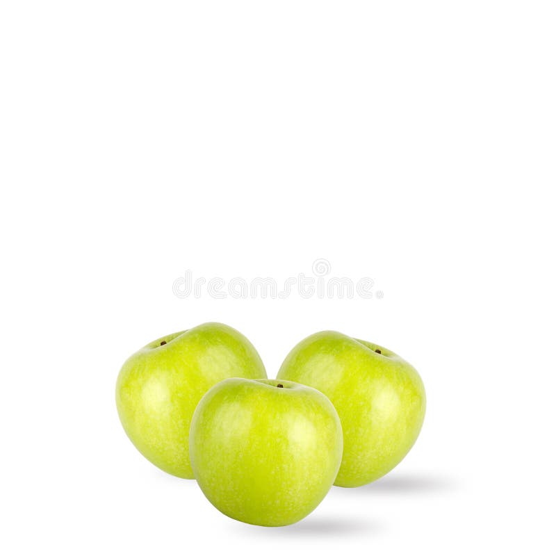 Download Pommes Vertes D'isolement Sur Le Fond Blanc Photo stock - Image du lame, juteux: 77151044