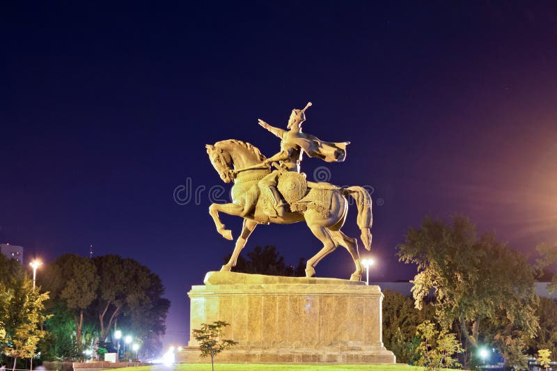 pomnikowy tamerlan Tashkent obraz stock pomnikowy tamerlan Tashkent obraz stock