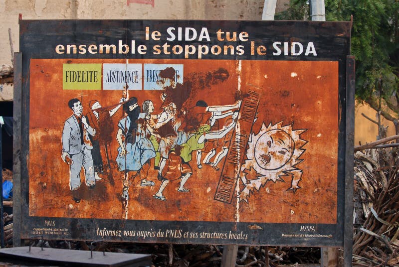 Świadomość AIDS w Afryce obrazy royalty free