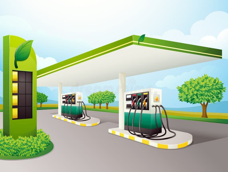 Pompa di benzina illustrazione vettoriale Pompa di benzina illustrazione vettoriale
