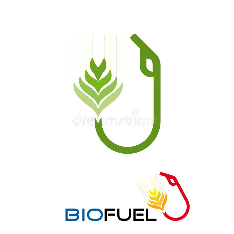 Pompa i ziarno biopaliwa typu wektorowego ilustracja wektor