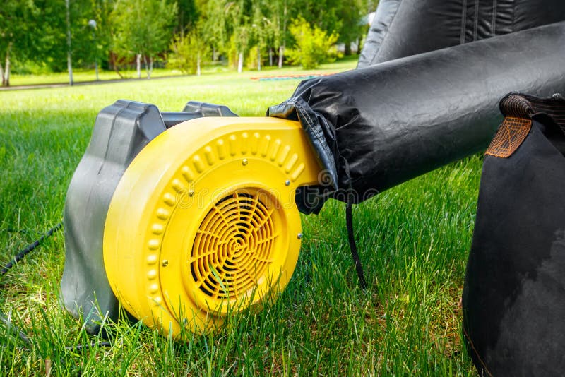 Ventilateur électrique Jaune Et Vert Pour Le Videur Et La