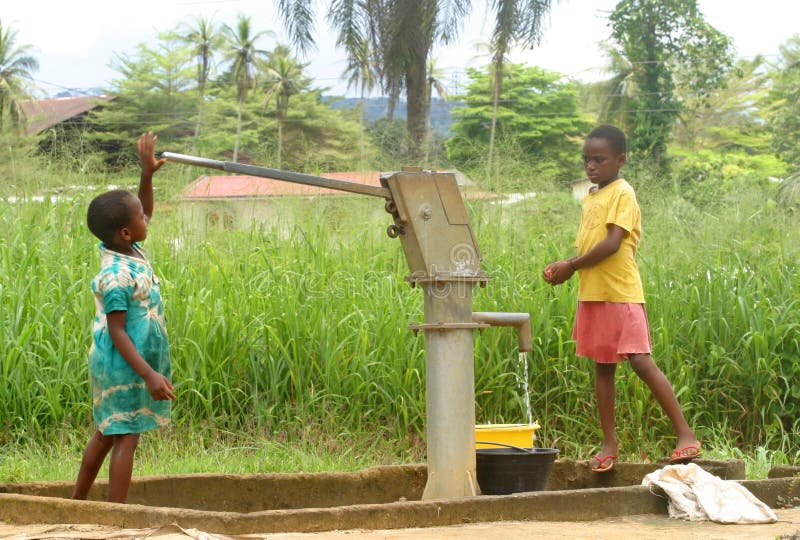 Pompe à eau image stock
