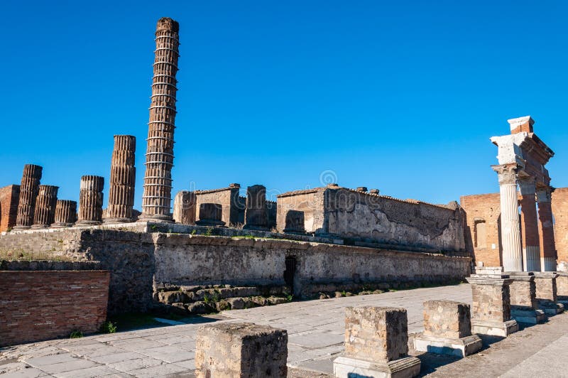 Pompeii, le meilleur site arch?ologique pr?serv? dans le monde, Italie images libres de droits Pompeii, le meilleur site arch?ologique pr?serv? dans le monde, Italie images libres de droits