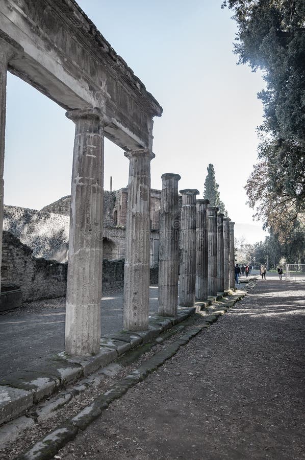 Pompeii, le meilleur site arch?ologique pr?serv? dans le monde, Italie image libre de droits Pompeii, le meilleur site arch?ologique pr?serv? dans le monde, Italie image libre de droits