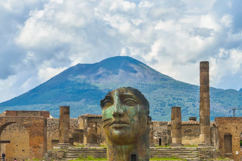 Pompeii ruiny po erupci Vesuvius przy Pompeii, Włochy zdjęcia stock Pompeii ruiny po erupci Vesuvius przy Pompeii, Włochy zdjęcia stock