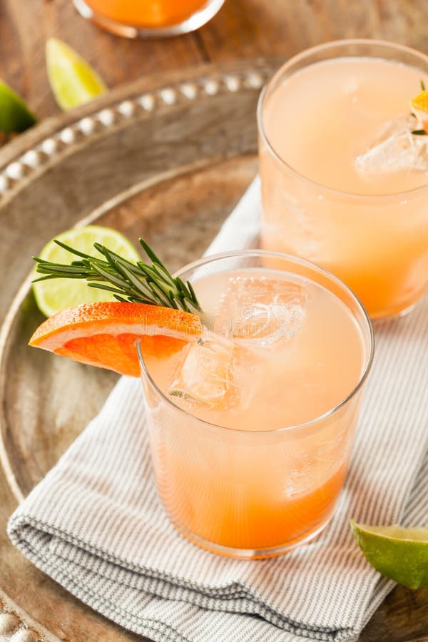 Pompelmo E Tequila Di Rinfresco Palomas Fotografia Stock Immagine di