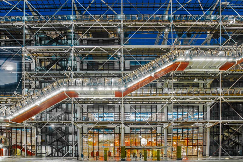 The pompidou center museum beaubourg paris cityscape France
