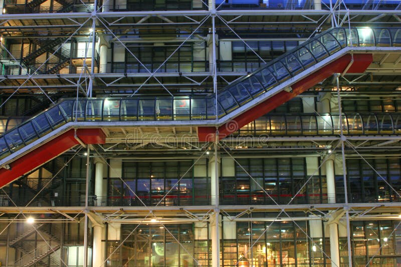 Pompidou center - night - Paris