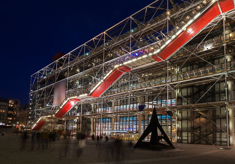 The Pompidou Centre, Paris, at night