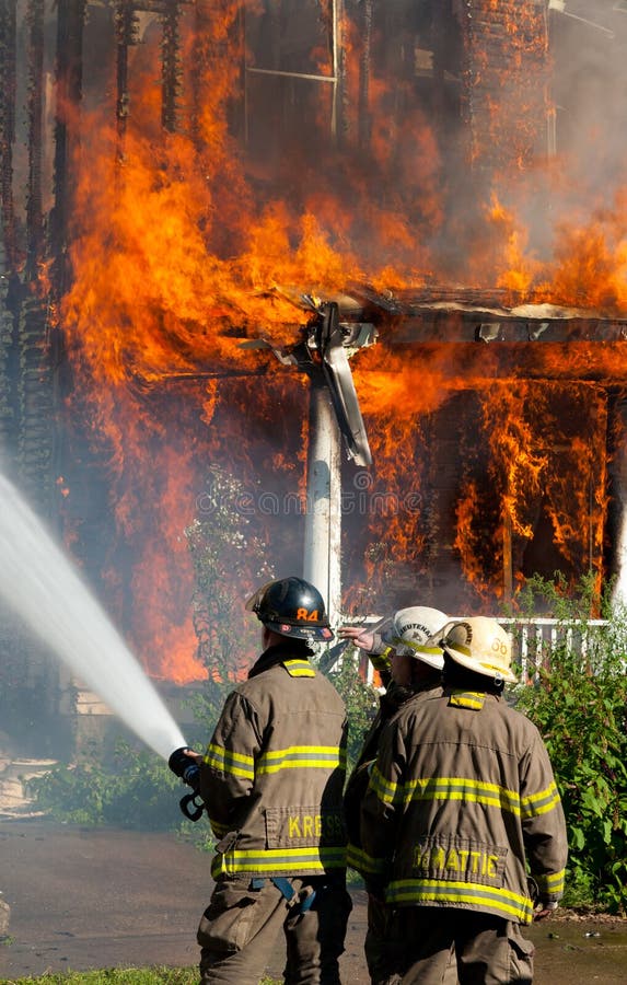 Vigili del Fuoco in Azione immagine stock