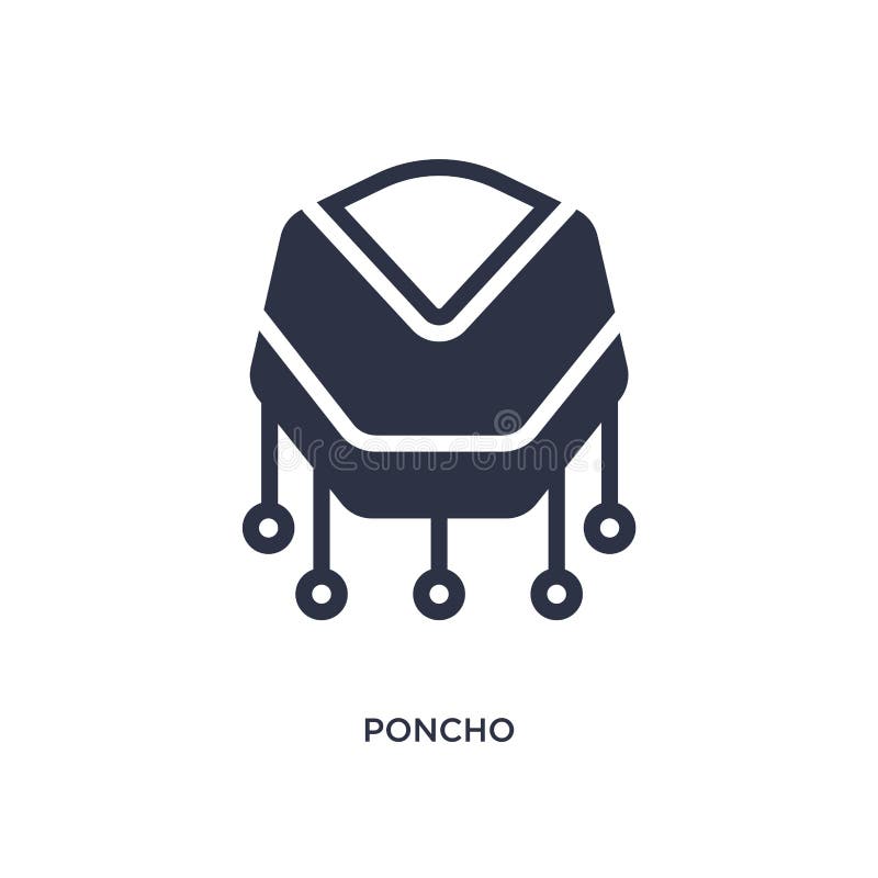 poncho ikona na białym tle Prosta element ilustracja od dzikiego zachodniego pojęcia ilustracja wektor poncho ikona na białym tle Prosta element ilustracja od dzikiego zachodniego pojęcia ilustracja wektor