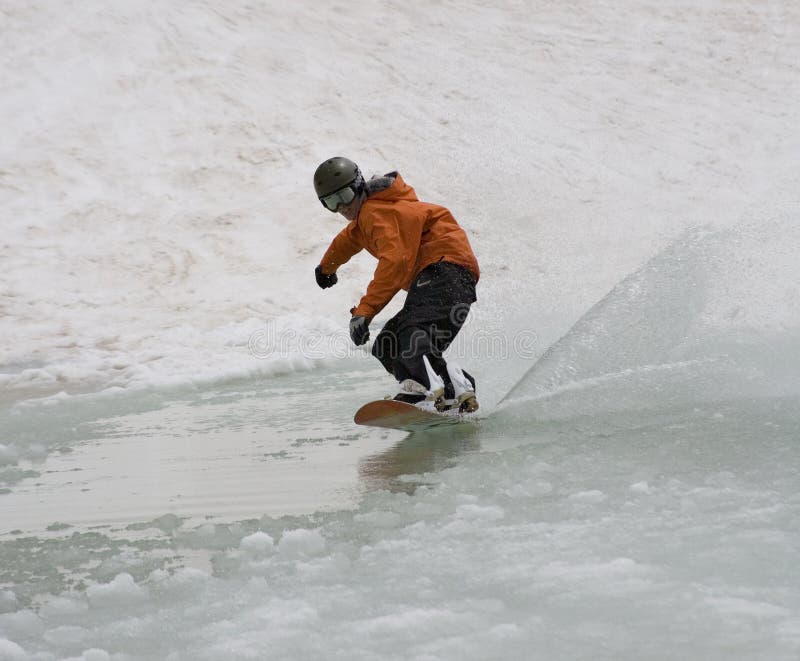 A043 Pond Skimming stock photo. Image of bump, active 1031848