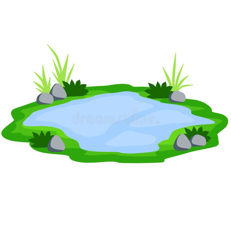Pond and Swamp, Lake. Flat Cartoon Stock Vector - Illustration of reflection, outdoor: 199842881 Pond and Swamp, Lake. Flat Cartoon Stock Vector - Illustration of reflection, outdoor: 199842881