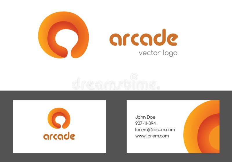 Ponga letras a una tarjeta del logotipo y de visita para diseñar Logotipo coloreado creativo multiusos Un diseño corporativo del ilustración del vector Ponga letras a una tarjeta del logotipo y de visita para diseñar Logotipo coloreado creativo multiusos Un diseño corporativo del ilustración del vector