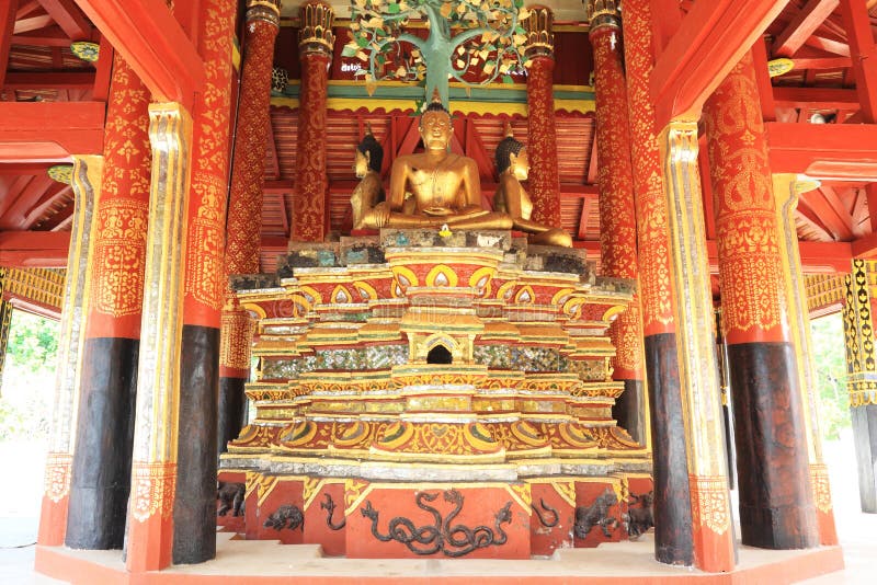 Pongsanuk Tempel, Lampang, Thailand. stockfotografie