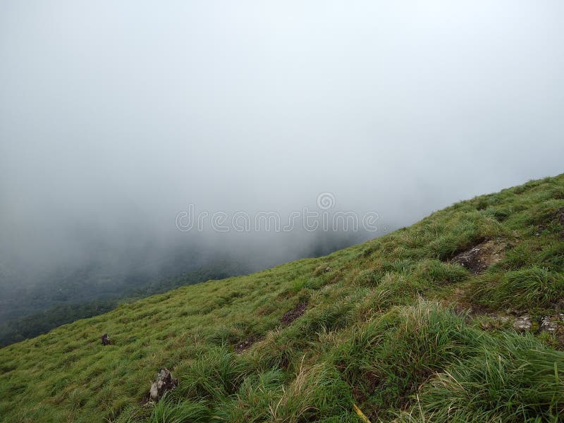 Ponmudi холм станция главная туристическая достопримечательность thiruvananthapuram керала пейзаж стоковое изображение