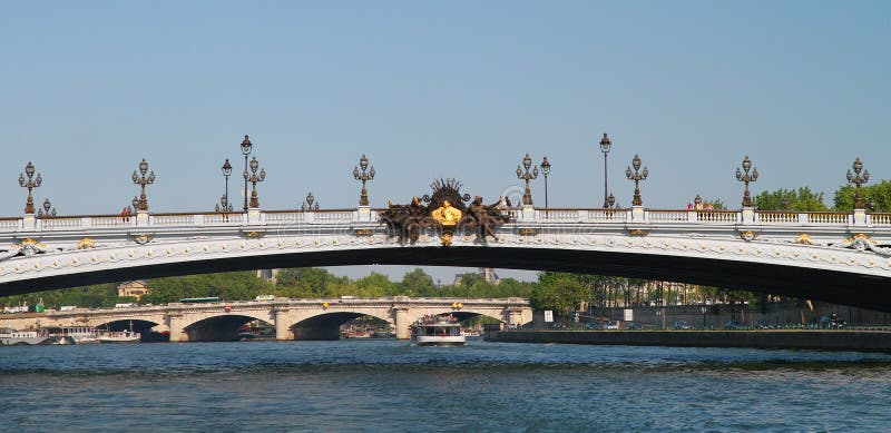 Pont Alexandre III stock photo. Image of movement, historic - 14417284