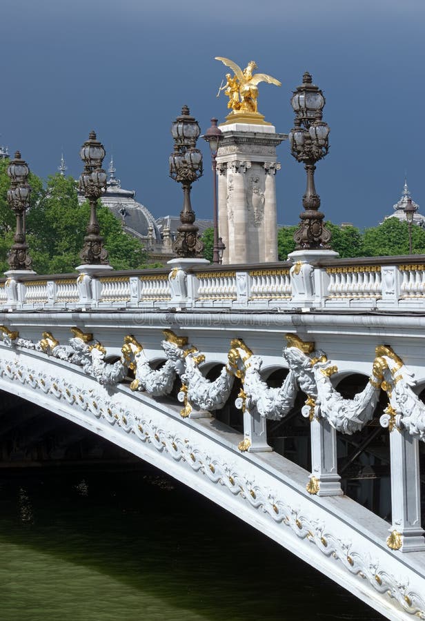 Pont Alexandre III Bridge Deck Arch Bridge Stock Photo - Image of ...