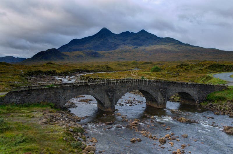 Pont de Sligachan - île de skye photographie stock Pont de Sligachan - île de skye photographie stock