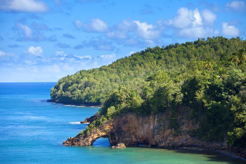 Pont de terre sur le St Lucia photographie stock Pont de terre sur le St Lucia photographie stock