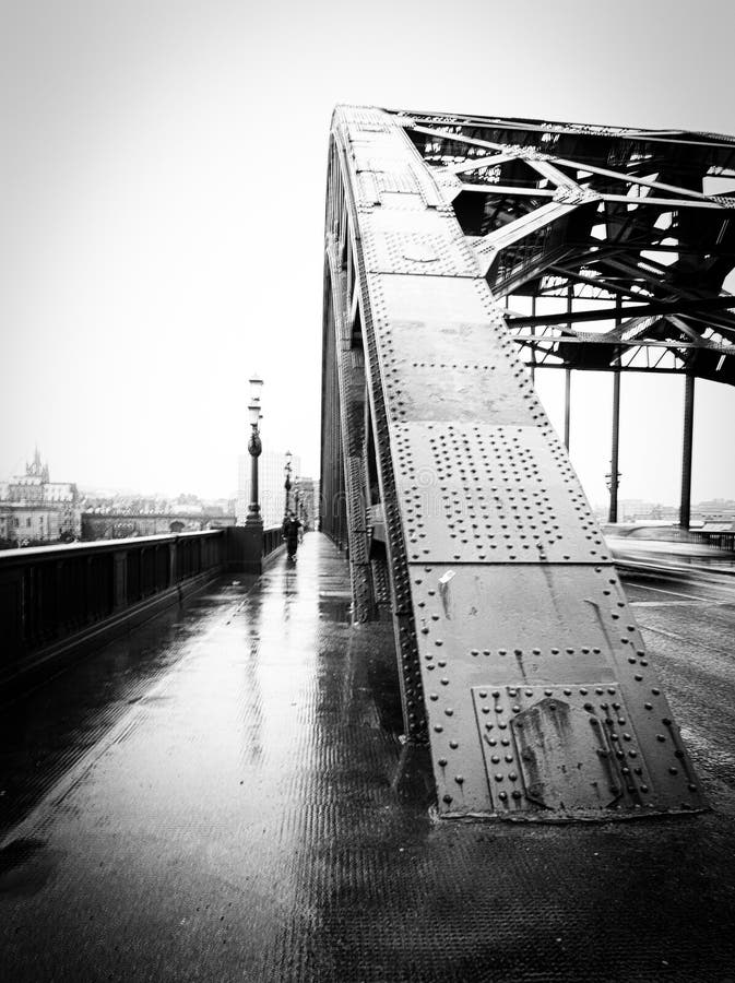 Pont de Tyne, Newcastle sur Tyne, monochrome photo stock Pont de Tyne, Newcastle sur Tyne, monochrome photo stock