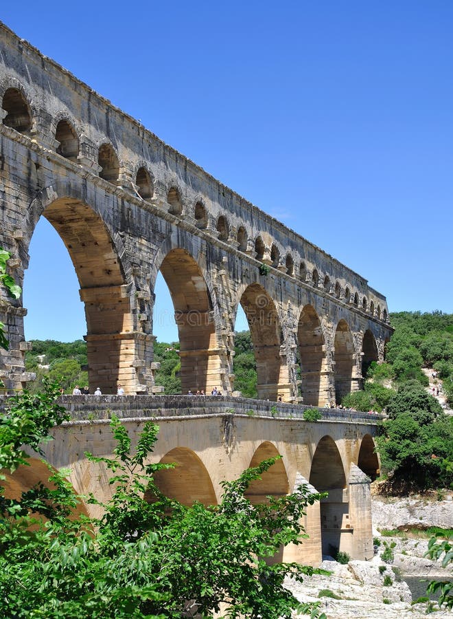 Pont du Gard,France royalty free stock images